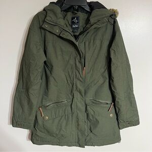 Pulse Green Outdoor Insulated Hooded Snowboard Sport Winter Ski Jacket Medium